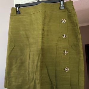 Ann Taylor Factory Olive Moss Green Skirt Size 6 EUC